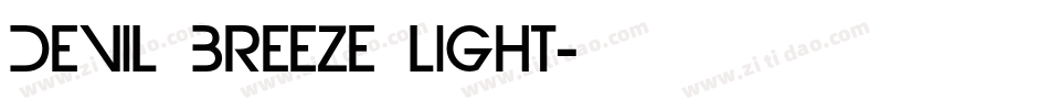 Devil Breeze Light字体转换